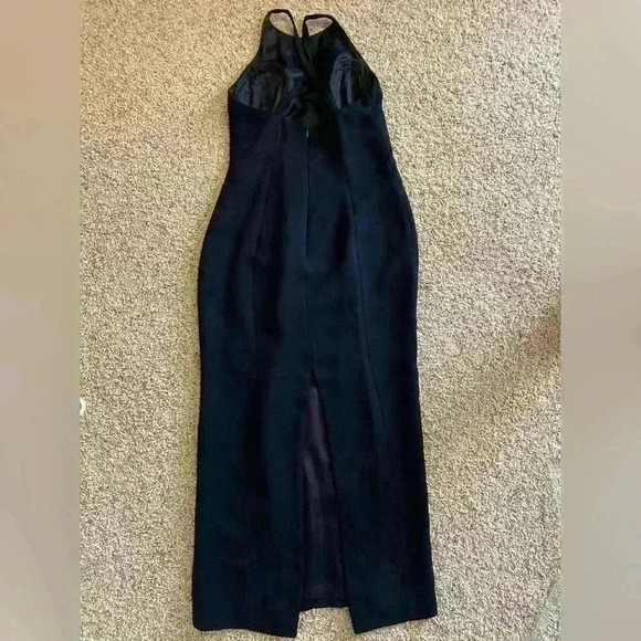 YL by Yair Black Gown Dress Wedding / Prom Junior Sizing Size 8 - Picture 3 of 8